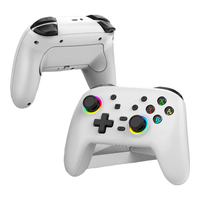 京盏switch手柄pro无线蓝牙NS体感游戏oled双人成行适用PC电脑steam喷射战士3唤醒/NFC 悟空游戏手柄 switch手柄pro【S08白色】送接收器 switch全功能PRO