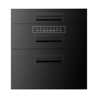 顾家（Gujia）消毒柜嵌入式家用消毒碗柜碗筷高温二星级120L三层智能控温GJ13 二星级 120L 【三门三抽】高温消毒 