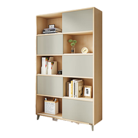QuanU 全友 106321 北欧简约书柜 白橡木色+香槟灰