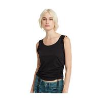 G-STAR RAW2024夏季女士无袖抽绳T恤短款圆领设计感街头衣服D24660 黑色 M