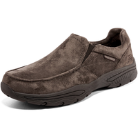SKECHERS 斯凯奇 男鞋加绒一脚蹬休闲鞋轻质缓震懒人鞋204403 CHOC 42