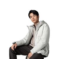 威可多（VICUTU）【保温舱二代】男士时尚百搭鹅绒服VES24472116 浅明灰 175/92A 