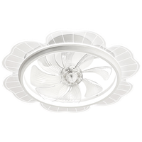 雷士 NVC   Lighting led吸顶灯 主卧次卧室灯现代简约仿水晶满天星璀璨光效轻奢灯饰 【荷花】40瓦摇头米家卧室扇