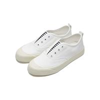 Rockfish防泼水一脚蹬渔夫鞋女软底2024春季懒人女鞋单鞋 条纹白 35