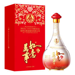 五粮液 固态法纯粮食 白酒  礼盒装 浓香型 42%vol 500mL