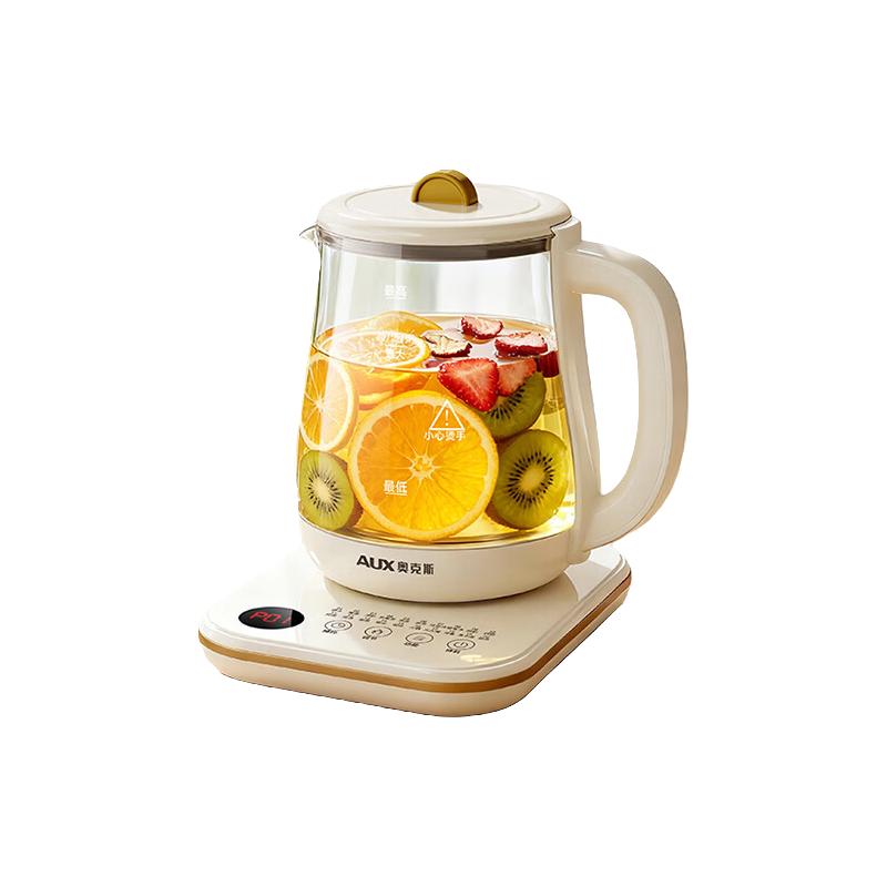  AUX/奥克斯 恒温 养生壶+茶漏  奶白色 1.5L