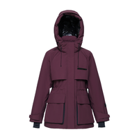 雪中飞 保暖围脖式连帽短款女式羽绒服90%甄选鸭绒百搭
