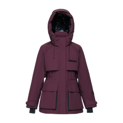 雪中飞 保暖围脖式连帽短款女式羽绒服90%甄选鸭绒百搭