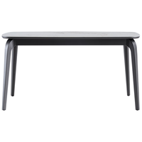 全友家居 钢化玻璃餐桌现代简约家用1.2米小户型饭桌实木腿桌子DW1180