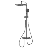 九牧 小牧卫浴 大顶喷钢琴按键 淋浴花洒套装 镀铬