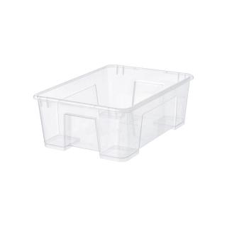 IKEA宜家SAMLA萨姆拉高透明收纳箱塑料书籍衣服玩具整理收纳
