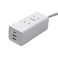 allocacoc 阿乐乐可 多功能便携式usb充电旅行插座/插线板/ 2位3usb/Type-c 小巧1.5米白色 2位3USB旅行插座 白色1.5米