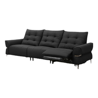 乐至宝LAZBOY真皮沙发客厅电动功能沙发零靠墙复古沙发巴赫683 曜石黑-2.77米-大-三人左电动