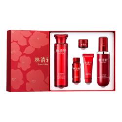 林清轩 红熨平修护保湿水乳面霜眼霜4件装护肤套装