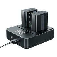 IIano 绿巨能 llano）索尼 FW50相机电池/充电器 微单两电一充套装