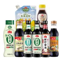 海天旗舰店生抽老抽酱油九度白醋香辣小炒酱四海鲜鸡精