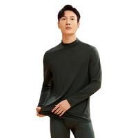 JINSANTA/金三塔 裸穿级舒适 男士真丝打底衫 经典黑,暗泉绿,焦糖色,淡松烟 170(L),175(XL),180(XXL),185(XXXL)