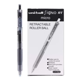 uni 三菱（三菱铅笔 uni）UMN-105中性笔按动式signo签字笔办公水笔考试用笔 黑色12支装