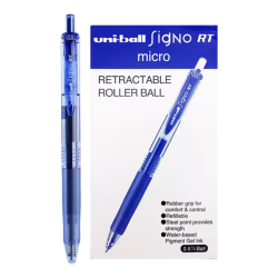 uni 三菱（三菱铅笔 uni）UMN-105中性笔按动式signo签字笔办公水笔考试用笔 蓝色12支装