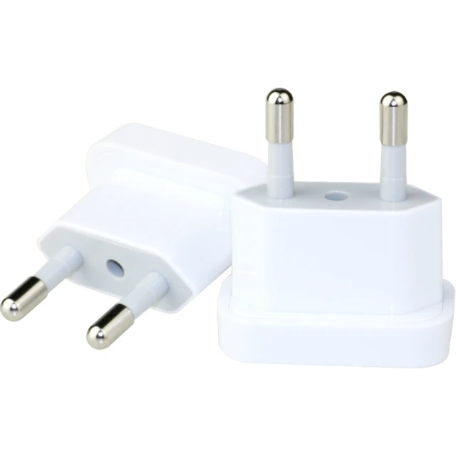 万浦（wonplug）欧标德标转换插头插座转换器出国旅行电源转换器适用德国韩国瑞士意大利巴厘岛等 4.8小插脚德标转国标