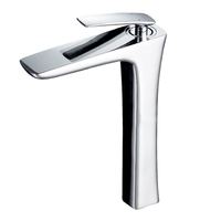 观博 GABO 家用卫生间高杆面盆龙头铜单把双控单孔龙头冷热水龙头18D012 18D012-L  (不含下水器配件)