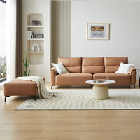 双虎-全屋家具 SUNHOO 双虎 860A 布沙发 2.566米 藤黄色