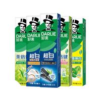 DARLIE 好来 牙膏套装 (超白竹炭深洁190g+超白密泡小苏打冷压椰子油190g+双重薄荷120g*2)