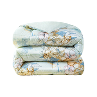 富安娜 FUANNA 甜梦时光 七孔纤维被 抑菌四季被 5.3斤 230*229cm 绿