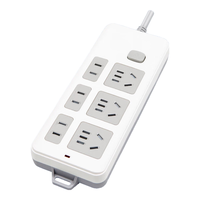 拳王(QUANWANG)新国标插座/排插/拖线板/延长线插/座适用于办公室/卧室/客厅6位总控全长10M,QW-A733 A733-10