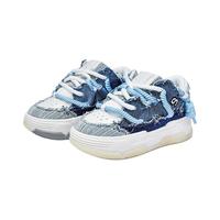 CN-SKATE 牛仔帆布 面包鞋子夏季国潮情侣款男女小众休闲厚底板鞋 牛仔蓝 40