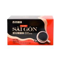 越南进口美式纯黑咖啡粉速溶提神低脂无蔗糖防困特浓健身盒装正品 1x30x2g 黑咖啡2盒 （共60杯）送咖啡杯