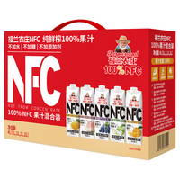 福兰农庄100%NFC混合装果汁（2瓶橙汁+2瓶苹果汁）饮料1L*4盒整箱礼盒装
