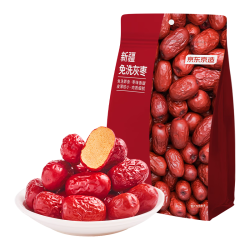 京东京造 新疆免洗灰枣 500g/袋 即食红枣