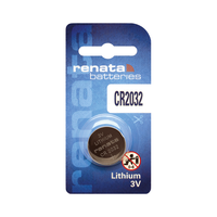 RENATA 瑞纳达 CR2032/CR2025/CR2016 纽扣电池 2粒装
