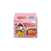 SAMYANG 三养火鸡面奶油原味芝士味拌面方便面泡面零食搭椰乳饮料早餐椰奶 奶油火鸡面+0糖椰乳*6
