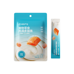 网易严选 肉满多猫条 鸡肉三文鱼双拼 10g*6袋