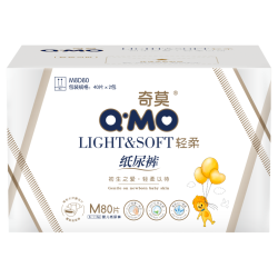 奇莫 轻柔系列 纸尿裤 M80片
