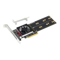 免驱动 免拆分plx8747 四盘m.2半高/全高 pcie 扩展卡 支持4个M.2 扩展卡+双档条