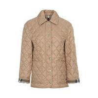 BURBERRY博柏利 【简约时尚】女式舒适纯色都市优雅休闲保暖按扣翻领长袖棉衣