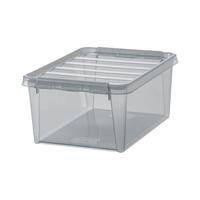 利快 多功能分类收纳箱玩具乐高收纳盒瑞典进口Smartsrore透明家用储物盒 灰色