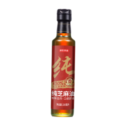 京东京造 100%纯芝麻油250ml 塑料瓶 物理压榨 香油 火锅凉拌蘸料