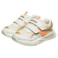 基诺浦（ginoble）24秋儿童跑步鞋 潮流运动婴儿学步鞋 透气宝宝机能鞋春秋GY1626 棕色/豆米色/桃子橙 160mm 脚长15.6-16.5cm