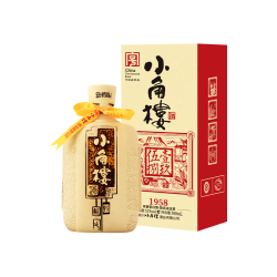 小角楼 1958浓香型白酒箱装口粮酒 52度固态粮食酒 500mL 2瓶