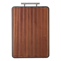 惠寻 菜板 砧板案板切菜板家用面板【乌檀木整木+PP双面】42*30*2cm 【双面可用】整木+PP 42*30*2cm