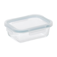 京东京造高硼硅玻璃保鲜盒 可微波炉保鲜盒 便当盒 长方形700ml