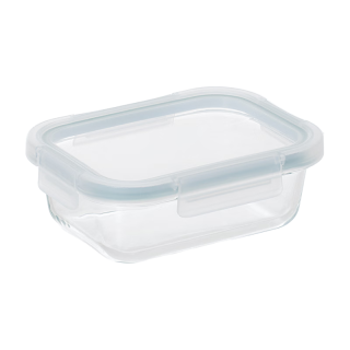 京东京造 高硼硅玻璃保鲜盒 可微波炉保鲜盒 便当盒 长方形700ml