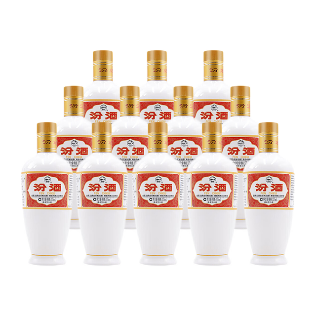 汾酒杏花村酒系列金质3 42%vol 清香型白酒500ml*6瓶整箱装【报价价格