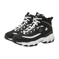 斯凯奇(Skechers)女鞋加绒 内里加绒老爹鞋运动鞋高帮耐磨休闲鞋棉鞋 黑白熊猫/高帮加绒/ 7.5/37.5/245