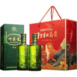 竹叶青 露酒 金象 38%vol 清香型白酒 500ml*2瓶 锦鲤礼盒