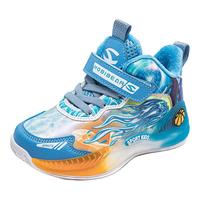 哈比熊（HOBIBEAR）儿童运动鞋加绒保暖冬季男童鞋子中大童女童棉鞋JD25W80蓝桔34码